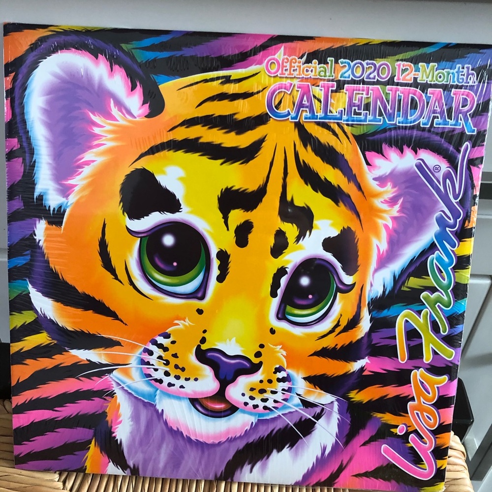 NEW Lisa Frank 2020 12 month calendar